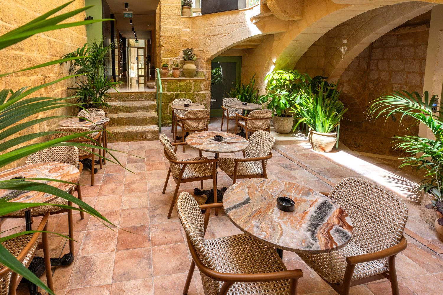 The Vincent courtyard view